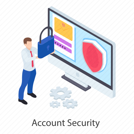 Account access, account password, account protection, account security, login, sign in illustration - Download on Iconfinder