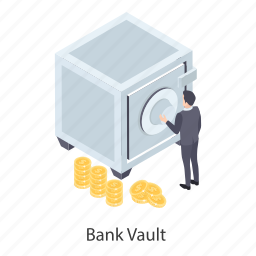 bank locker, bank vault, cash box, locker, safe box 