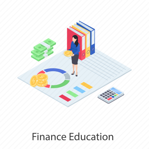 Financial education, financial knowledge, financial literacy, financial study, financial teaching illustration - Download on Iconfinder