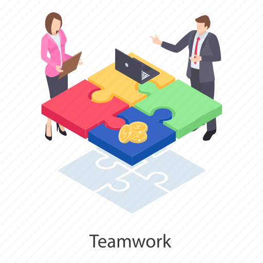 Collaboration, fellowship, partnership, problem solving, team strategy, teamwork illustration - Download on Iconfinder