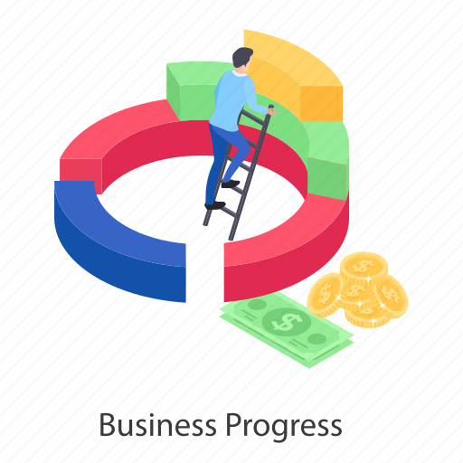 Business development, business growth, business improvement, business progress, business promotion illustration - Download on Iconfinder