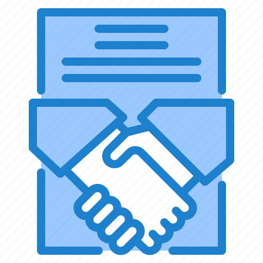 Agreement, business, contract, document, handshake icon - Download on Iconfinder