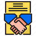 agreement, business, contract, document, handshake