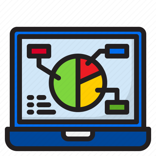 Business, chart, laptop, pie, report icon - Download on Iconfinder
