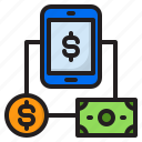business, dollar, finance, mobile, money, phone 