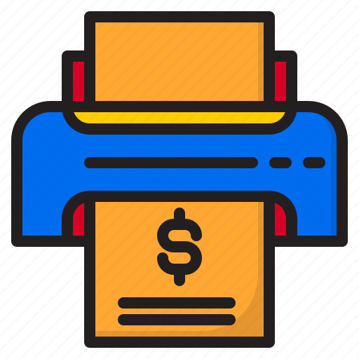 Business, document, file, money, printer icon - Download on Iconfinder