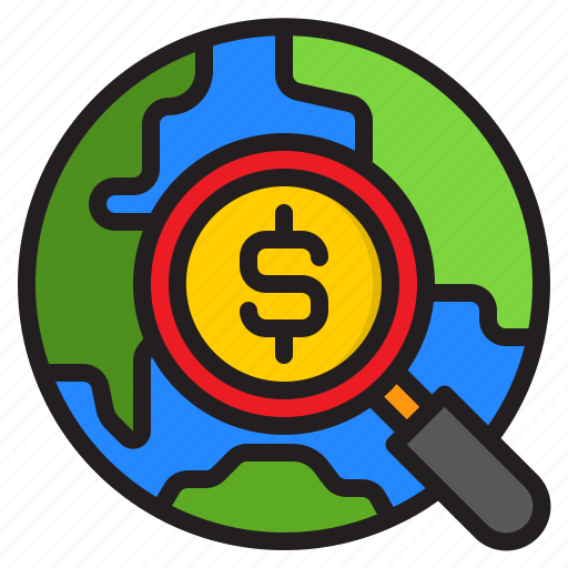 Business, global, money, search, world icon - Download on Iconfinder