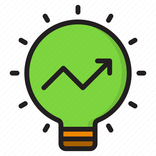 Blub, business, graph, idea, lamp, light icon - Download on Iconfinder