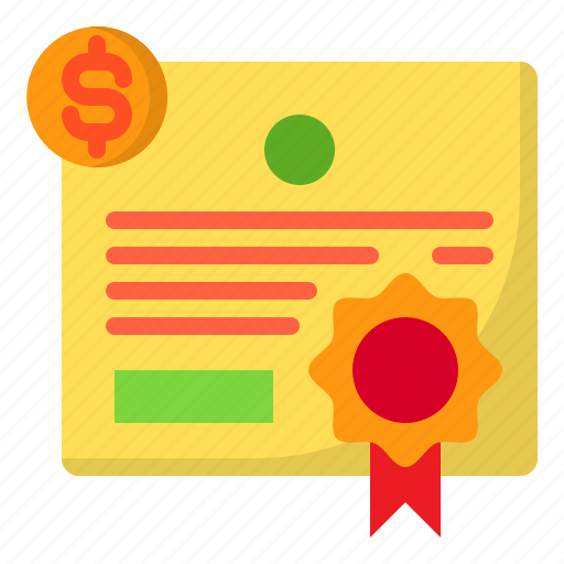 Certificate, degree, diploma, document, money icon - Download on Iconfinder