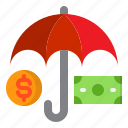 insurance, money, protection, security, umbrella