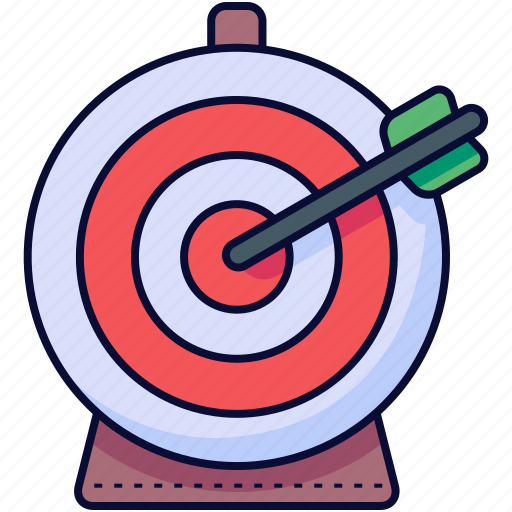Aim, arrow, bullseye, business, darts, goal, target icon - Download on Iconfinder