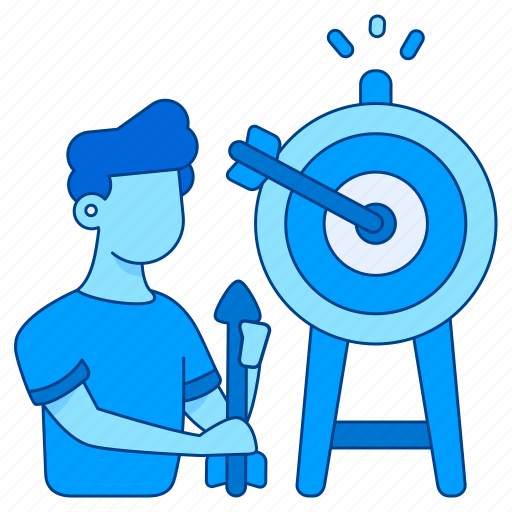 Aim, arrow, business, darts, goal, people, target icon - Download on Iconfinder