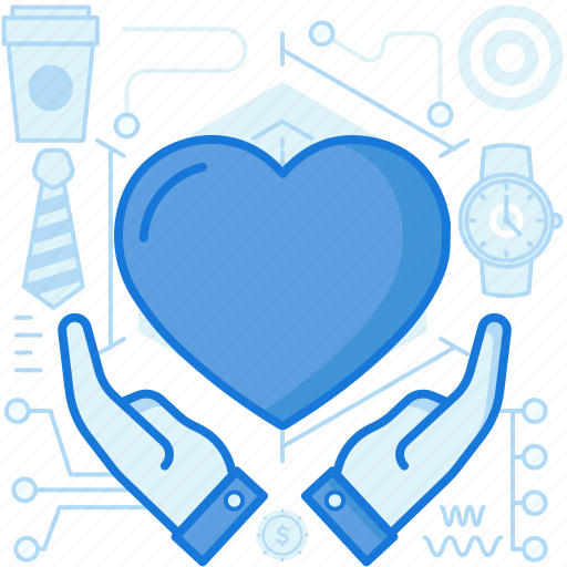 Business, coffee, gesture, hand, heart, love, tie icon - Download on Iconfinder