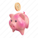 business, finance, piggy, bank, save, money, dollar, currency, coin 