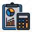 account, calculator, finance, analysis, statistics, clipboard, calculate 