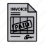 invoice, document, payment, money, payout, bill, details 