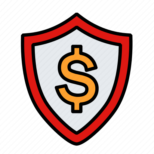 Dollar, finance, insurance, money, security, shield, secure icon - Download on Iconfinder