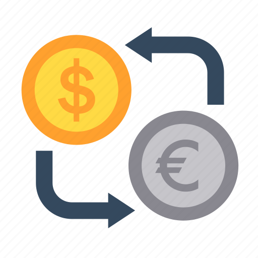 Finance, currency, dollar, euro, exchange, money, coins icon - Download on Iconfinder