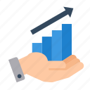 business, graph, hand, statistics, chart, growth, investment