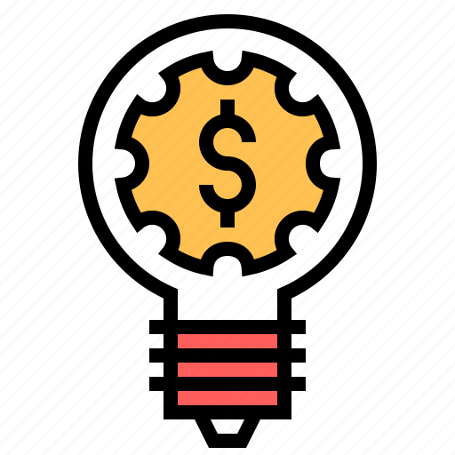 Bulb, business, idea, light, marketing, money, solution icon - Download on Iconfinder