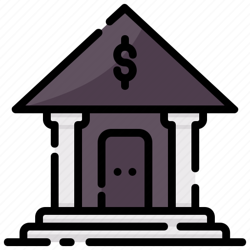 Bank, building, finance, institution icon - Download on Iconfinder