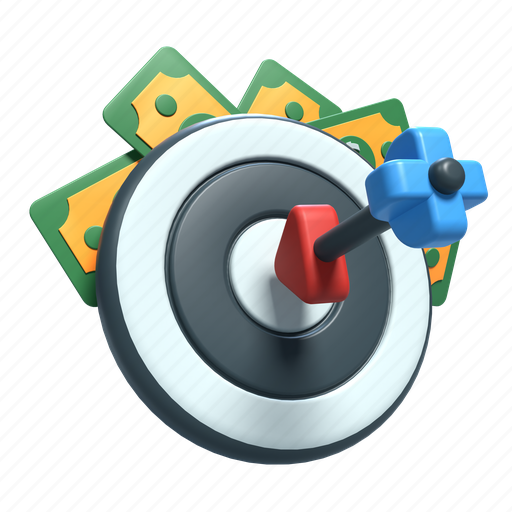 Target, business, company, profit, financial, growth 3D illustration - Download on Iconfinder