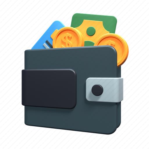 Wallet, business, company, profit, financial, growth\ 3D illustration - Download on Iconfinder