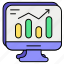 enhancement, trend, monitor, profit, graph, display, growth 