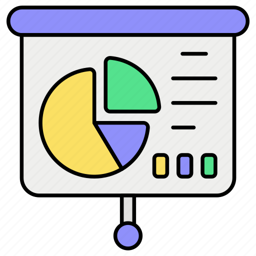 Presentation, pie chart, marketing, data analytics, finance, statistics, seo icon - Download on Iconfinder