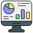 analytics, graph, statistics, seo and web, monitor