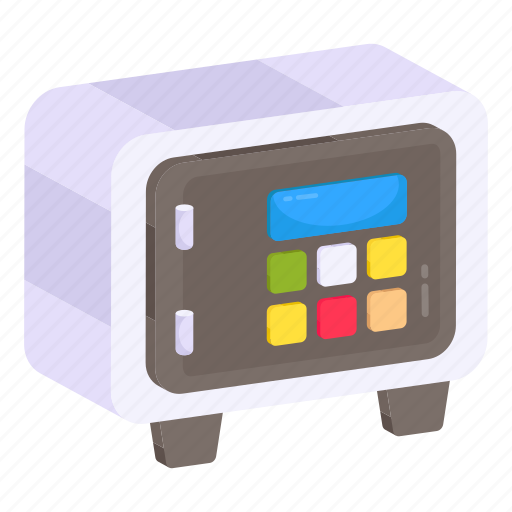 Bank locker, safe box, bank vault, digital locker, safe deposit icon - Download on Iconfinder
