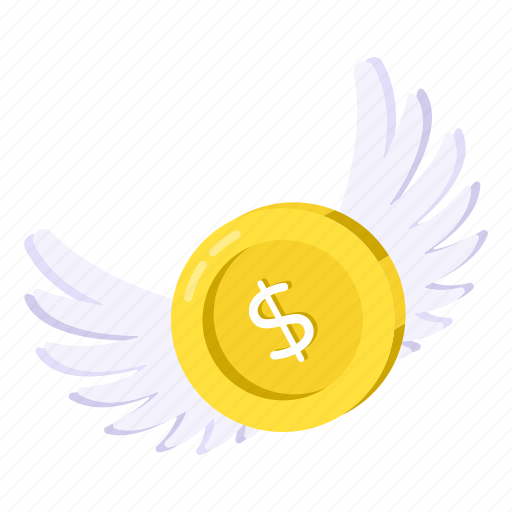 Wasting money, spending money, flying money, flying dollar, flying cash icon - Download on Iconfinder