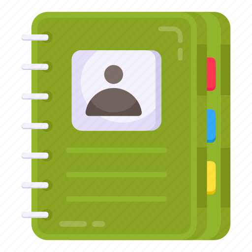 Contact book, phonebook, address book, booklet, diary icon - Download on Iconfinder