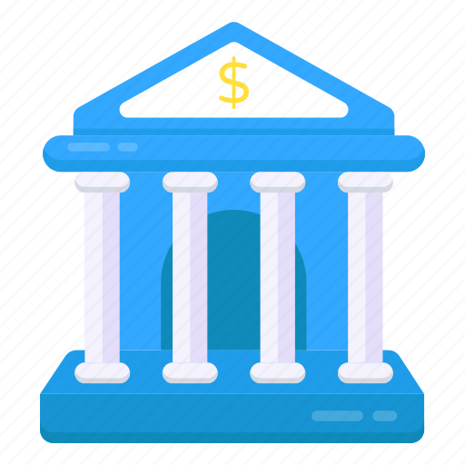 Bank, building, financial institute, depository house, bank architecture icon - Download on Iconfinder