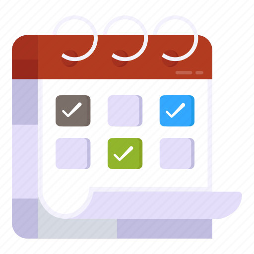 Schedule, calendar, almanac, planner, yearbook icon - Download on Iconfinder