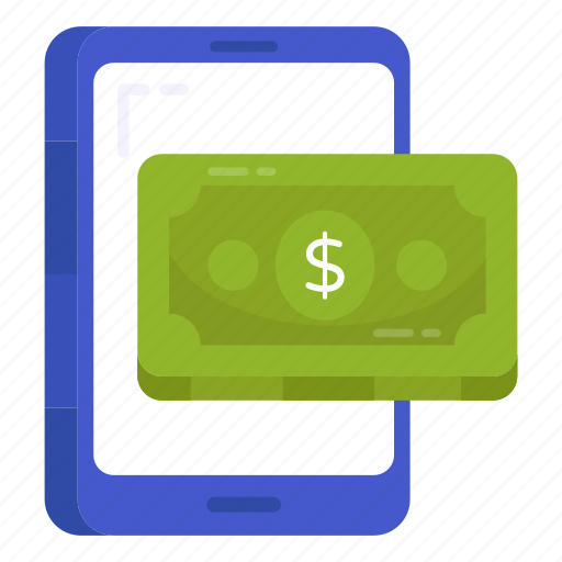 Mobile money, mobile cash, mobile economy, online money, mobile banking icon - Download on Iconfinder