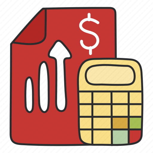 Budget accounting, budget calculation, budget planning, document, calculator icon - Download on Iconfinder