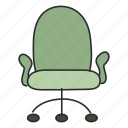 swivel chair, seat, sitting, arm chair, furniture
