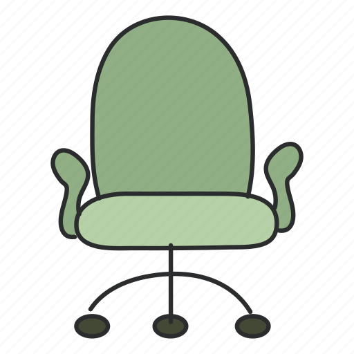 Swivel chair, seat, sitting, arm chair, furniture icon - Download on Iconfinder