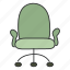 swivel chair, seat, sitting, arm chair, furniture 