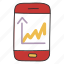 mobile data analytics, online infographic, online statistics, business data, mobile chart 