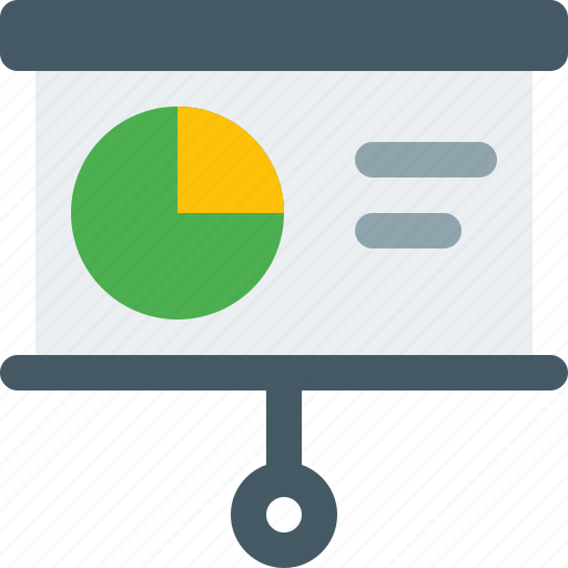Board, business, content, meeting, pie chart, presentation, slide icon - Download on Iconfinder