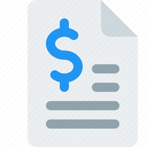 Bill, cash, content, dollar, expenses, invoice, receipt icon - Download on Iconfinder