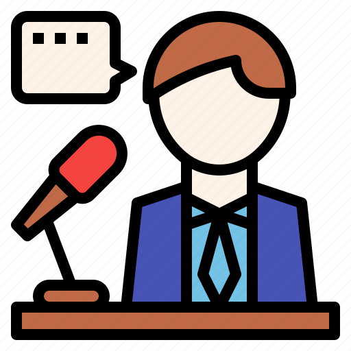 Orator, presentation, speaker, speechmaker, talker icon - Download on Iconfinder