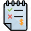 bill, invoice, payment, receipt, checklist, document, dollar 