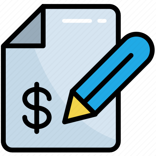Document, note, report, draw, list, dollar, agreement icon - Download on Iconfinder