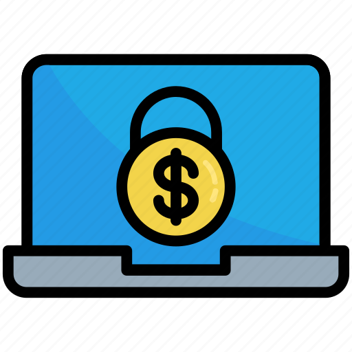 Currency, money, online, payment, secure, laptop, safe icon - Download on Iconfinder