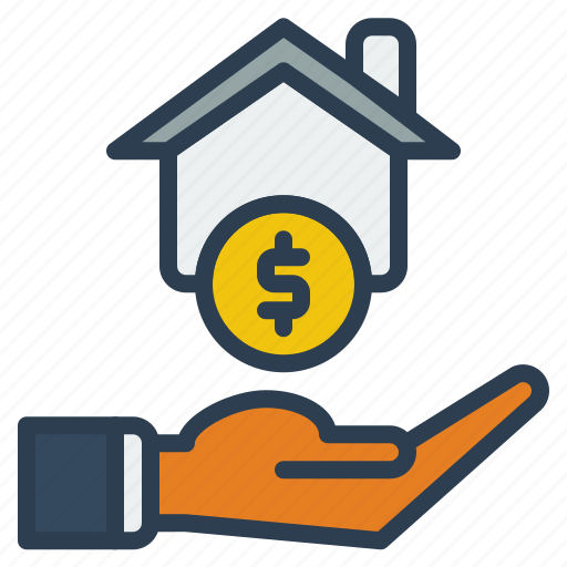 Coin, dollar, building, home, house icon - Download on Iconfinder