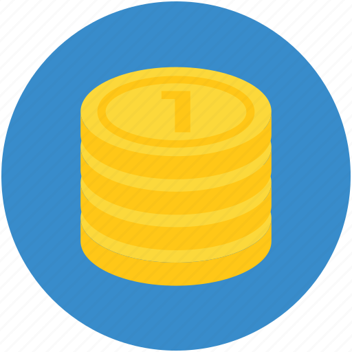 Cash, coins, funding, money, stack of coins icon - Download on Iconfinder