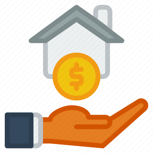 Coin, dollar, building, home, house icon - Download on Iconfinder